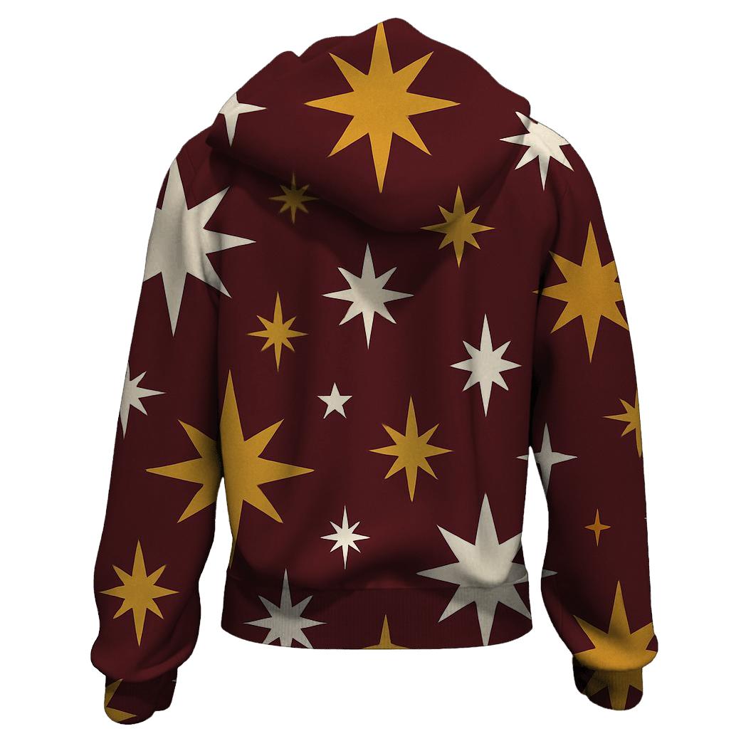 Festive Starfall Pattern hoodie trends