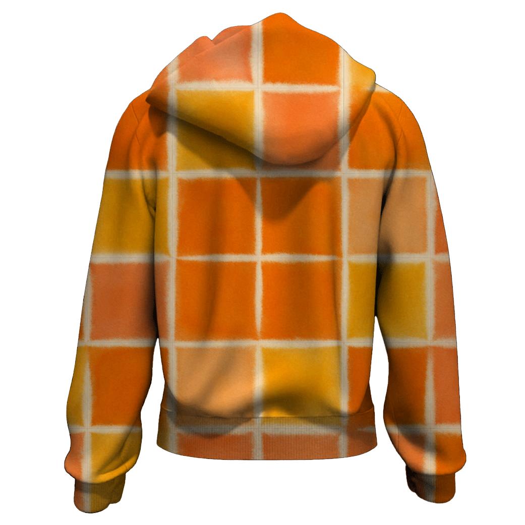 Itajime Sunset Grid graphic hoodies
