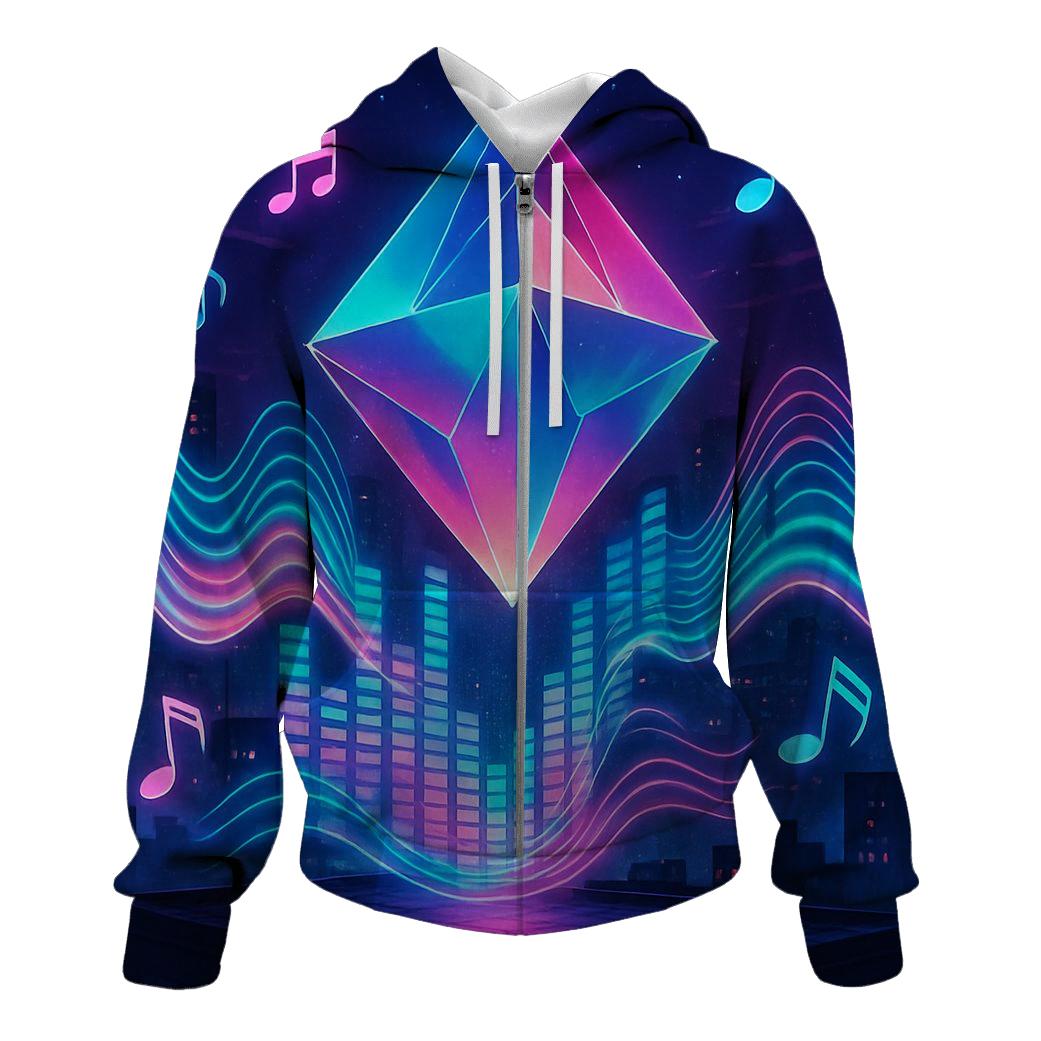 Holographic Melody Prism heavyweight hoodies