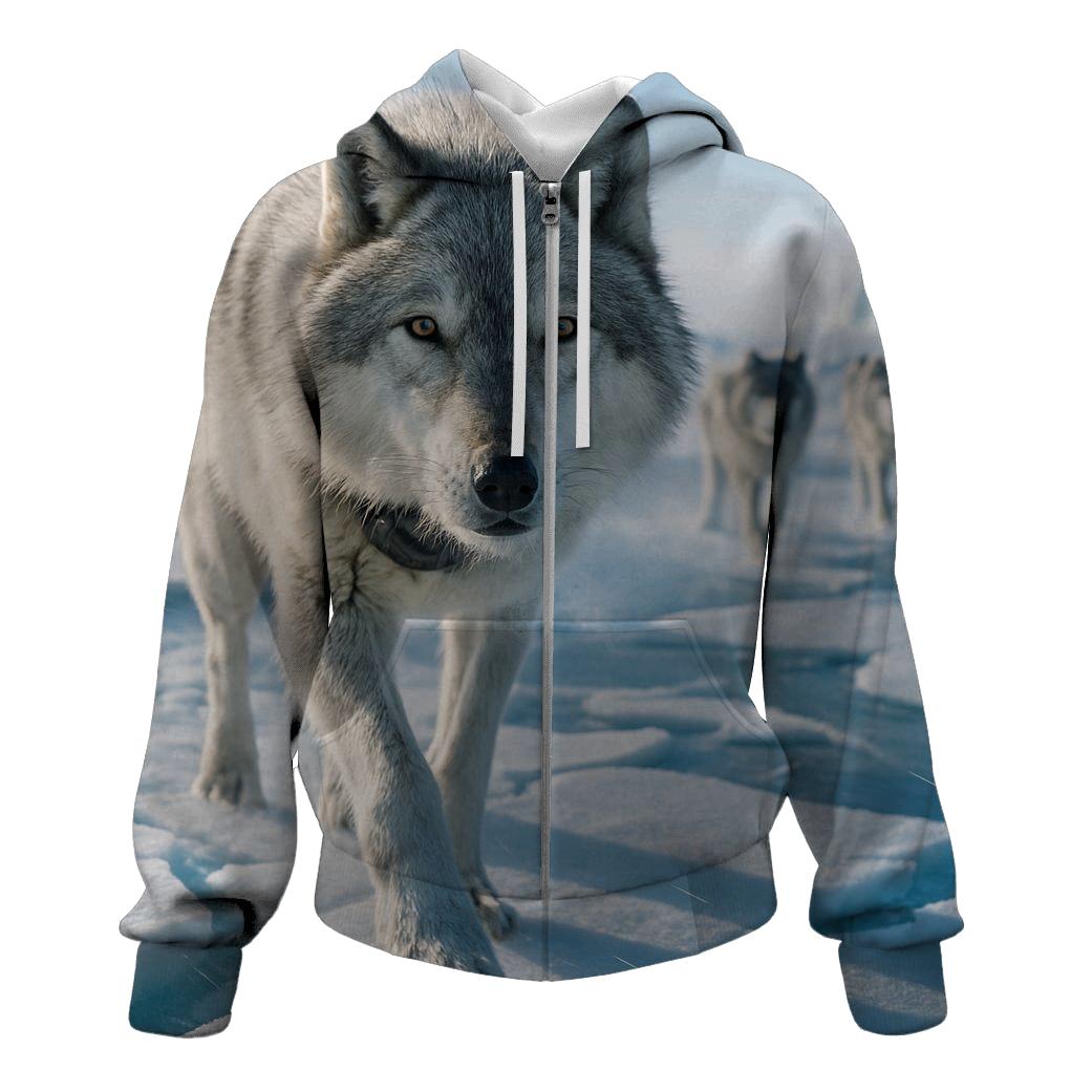 Arctic Lead On Sea Ice designer hoodies