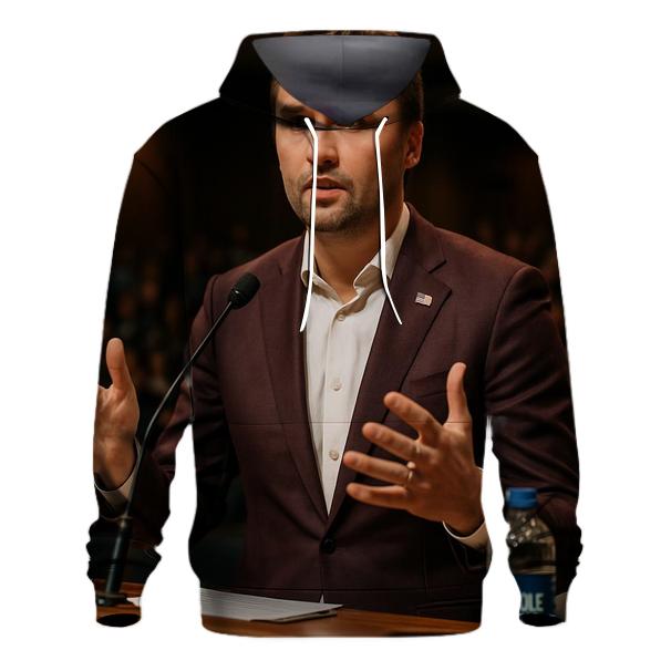 Charlie Kirk Hosting Evening Talk Event premium hoodies