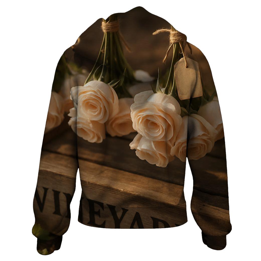 Tea Rose Vineyard Harvest graphic hoodies