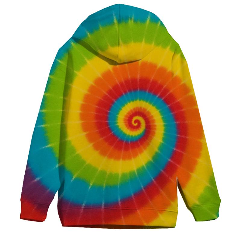 Solar Spiral Rainbow hoodies fashion