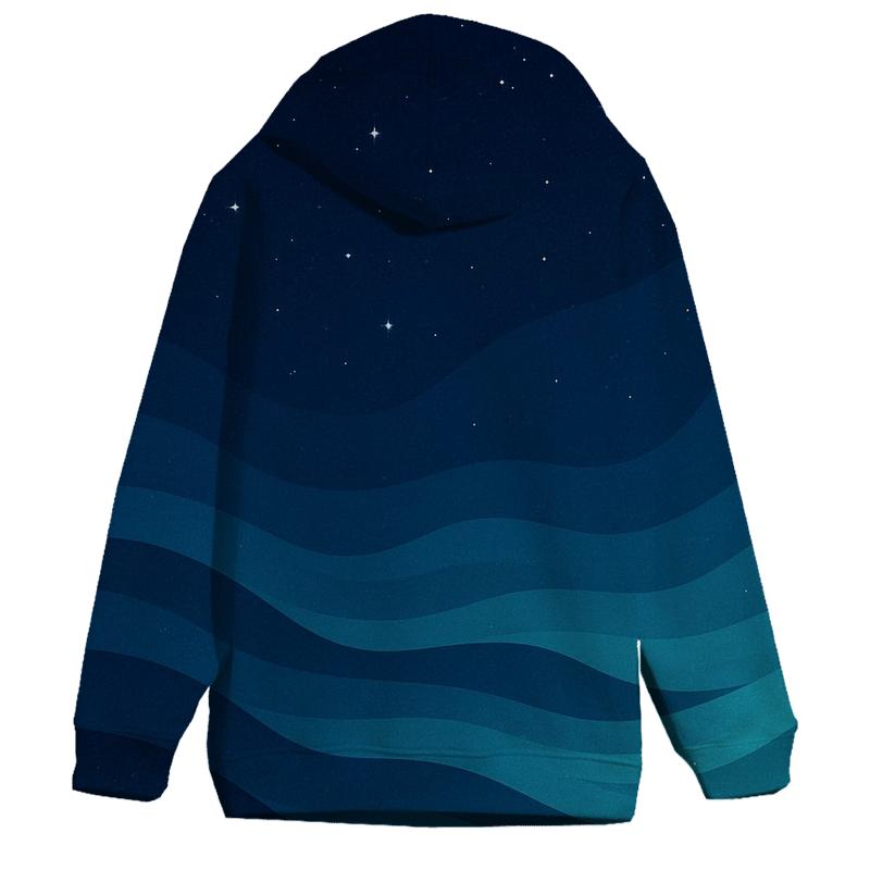 Celestial Ocean Flow designer hoodies