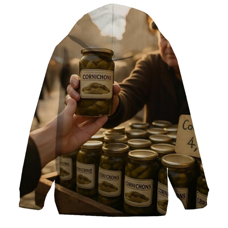 Morning Cornichon Stall In Lyon Market hoodie designs