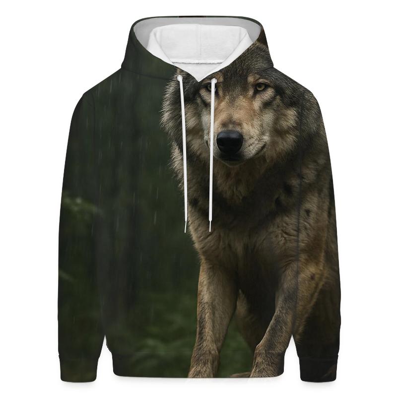 Forest Alpha Watching Rain custom hoodies