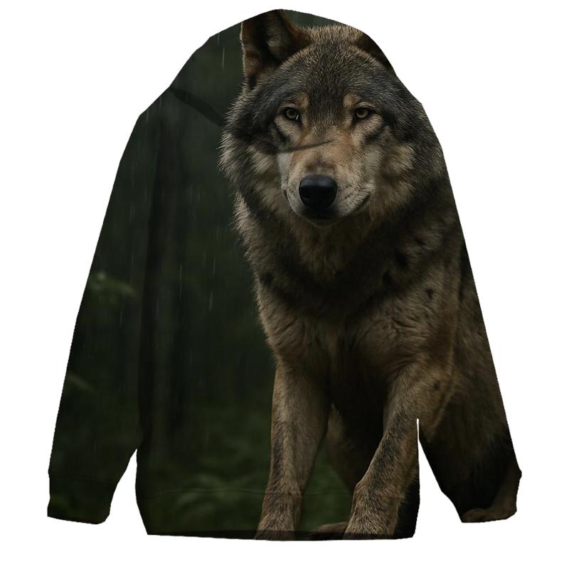 Forest Alpha Watching Rain custom hoodies