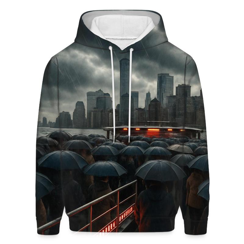 Harbor Commute Under Stormlight hoodie designs