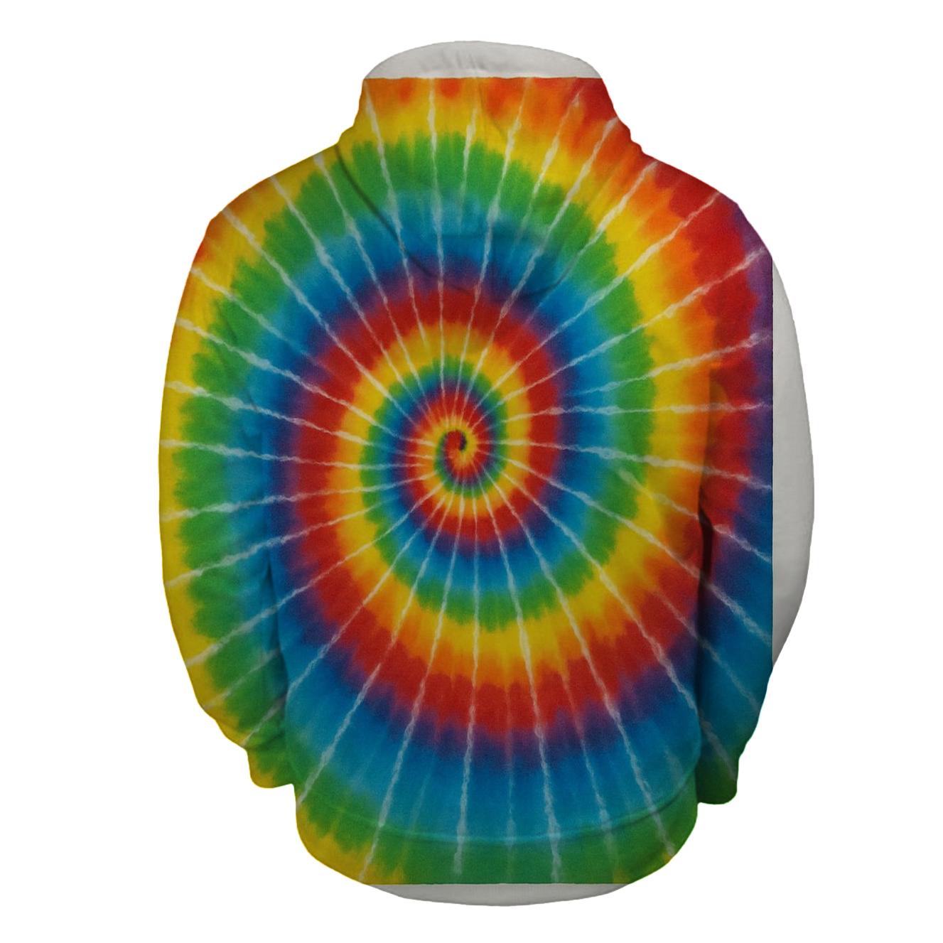 Spiral Rainbow Radiance lightweight hoodies