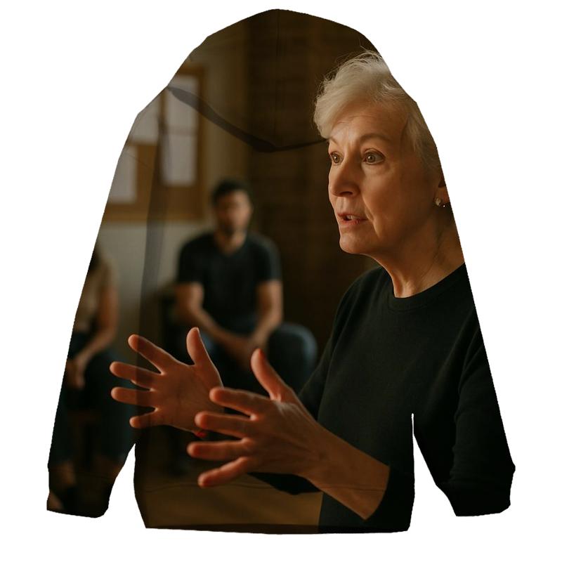 Polly Teaching Acting Workshop hoodie styles