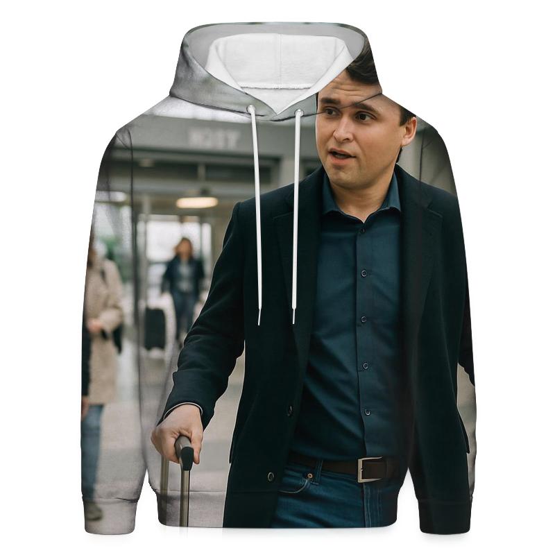 Airport Arrival Conversation embroidered hoodies