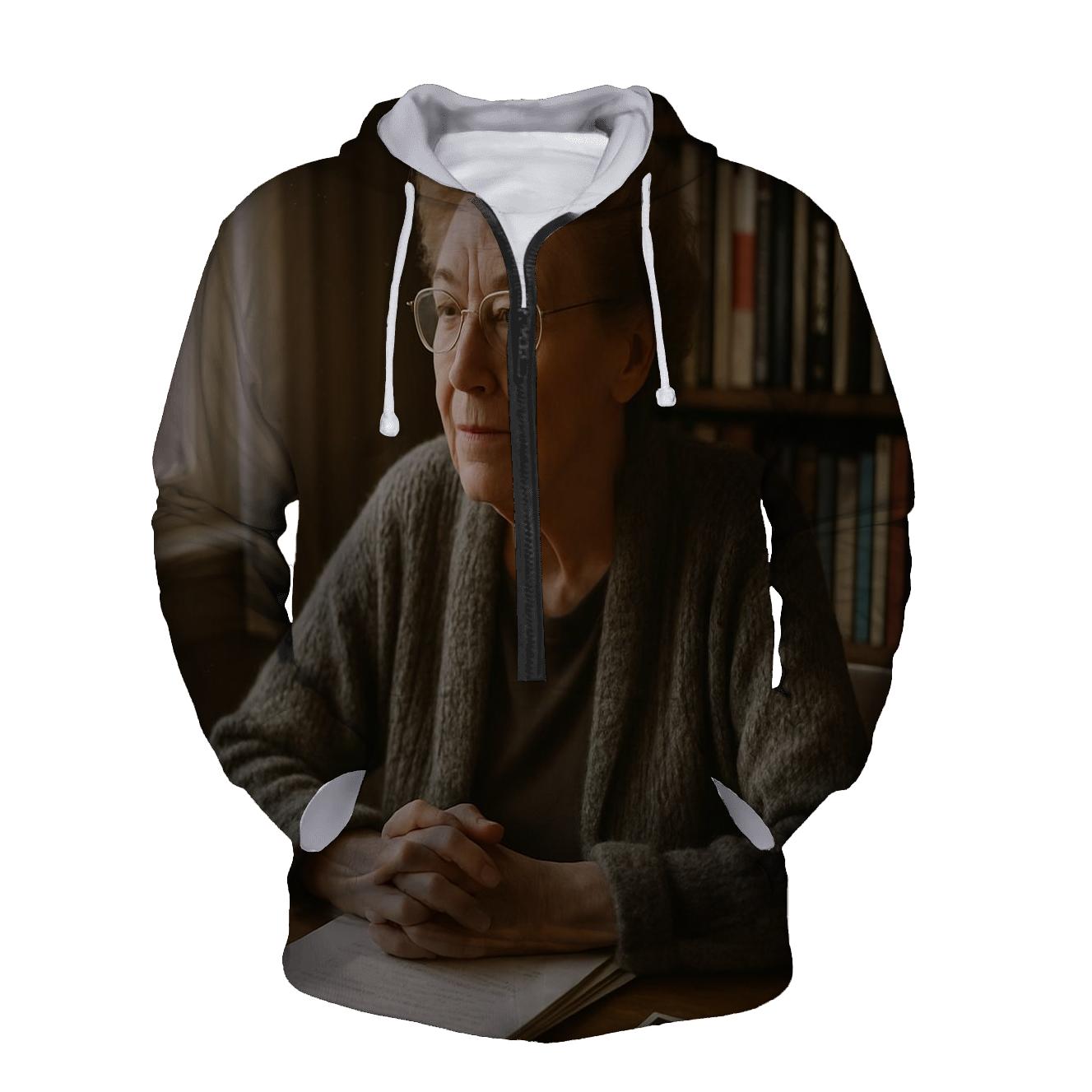 Polly Holliday Archive Interview embroidered hoodies