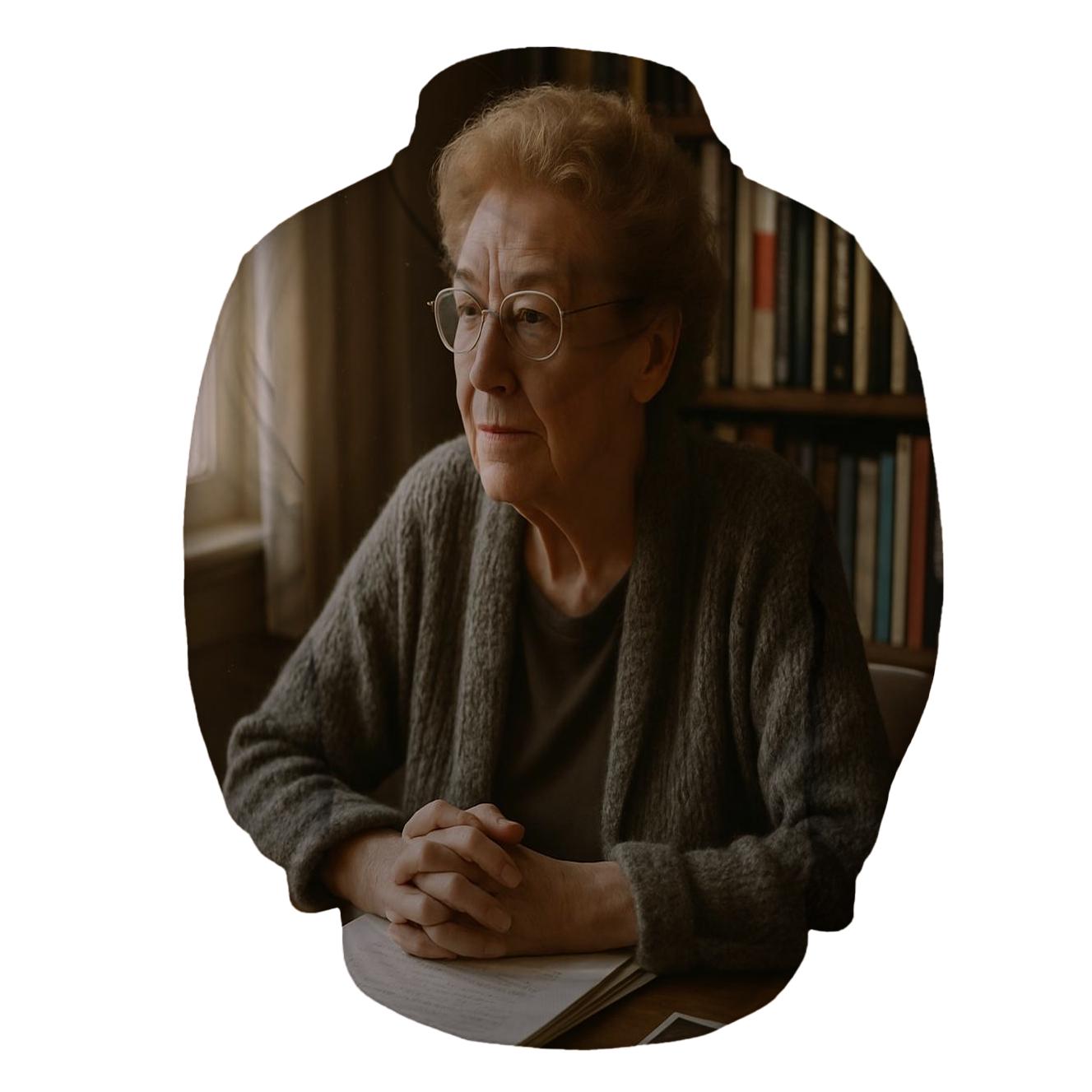 Polly Holliday Archive Interview embroidered hoodies