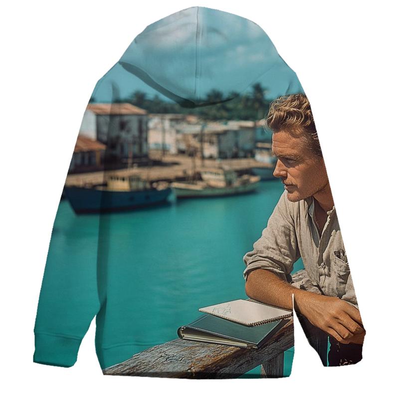 Graham Greene On A Caribbean Wharf zip-up hoodies
