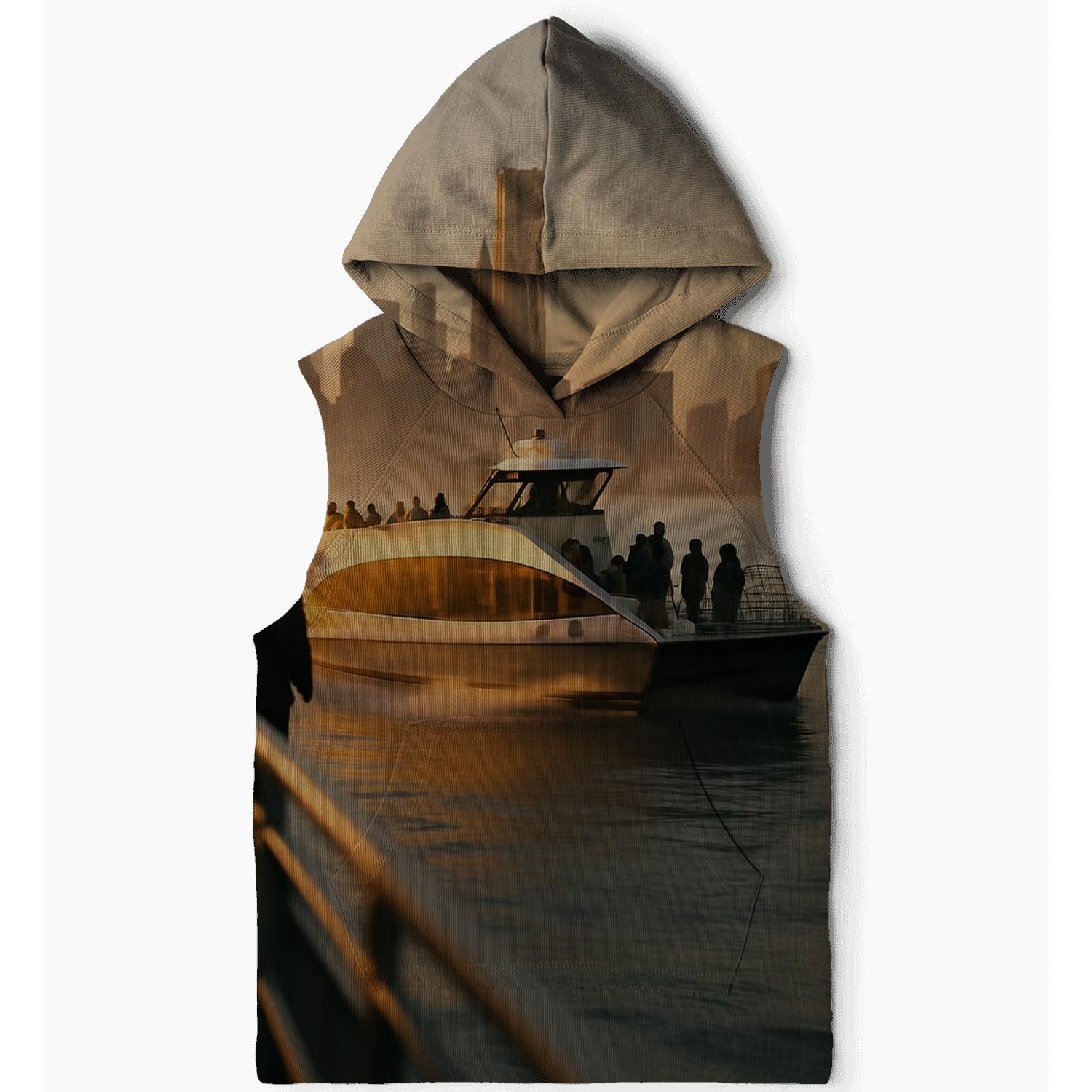 Hudson River Morning Commute premium hoodies