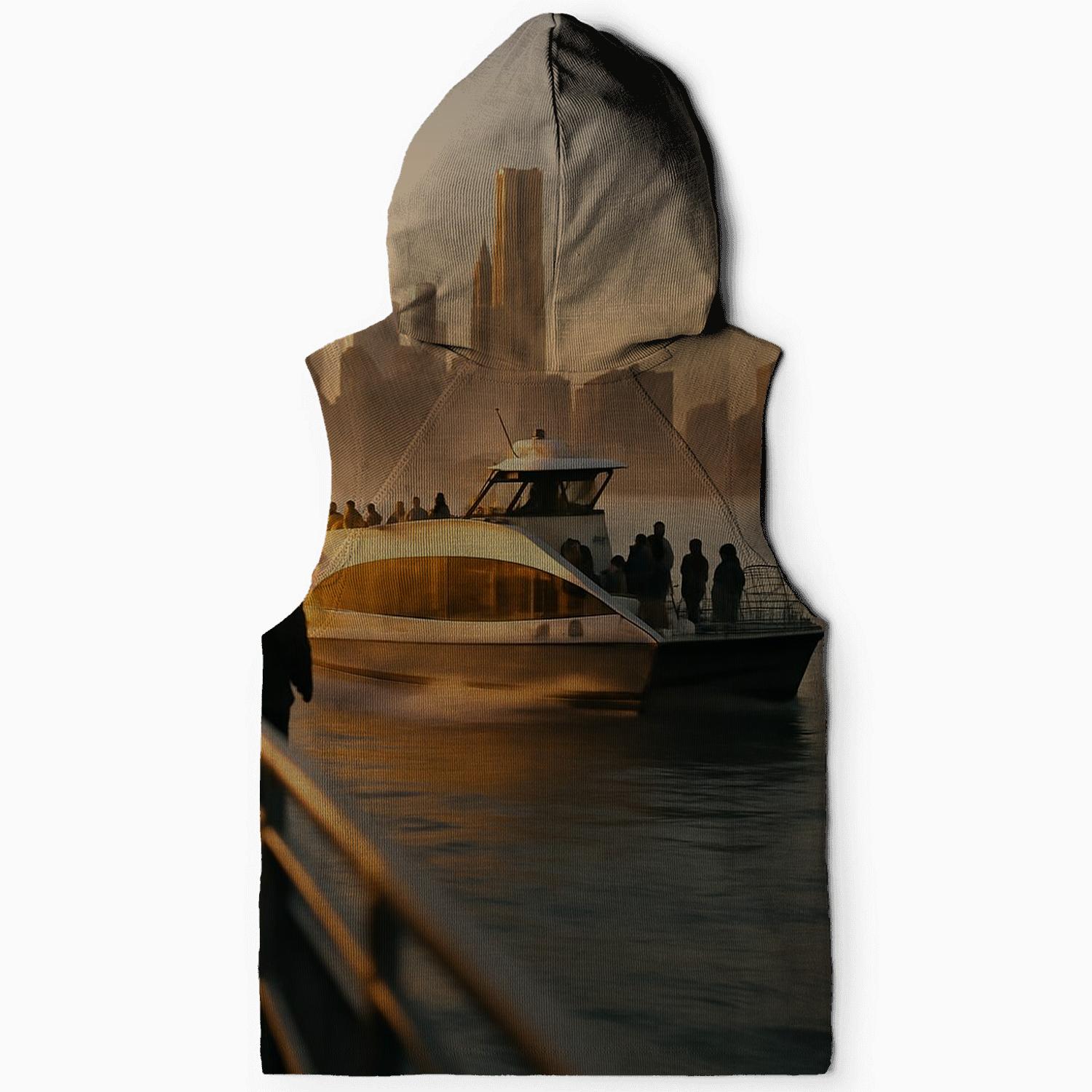 Hudson River Morning Commute premium hoodies