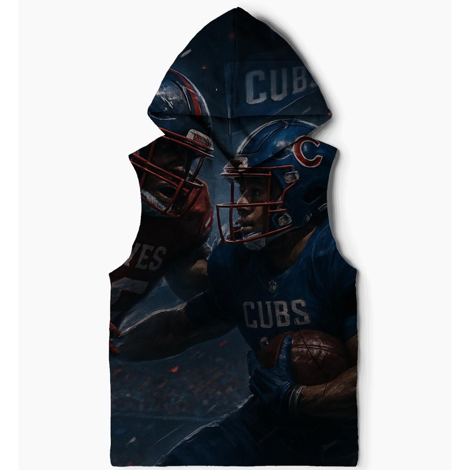Gridiron Braves Cubs Stadium Showdown printed hoodies
