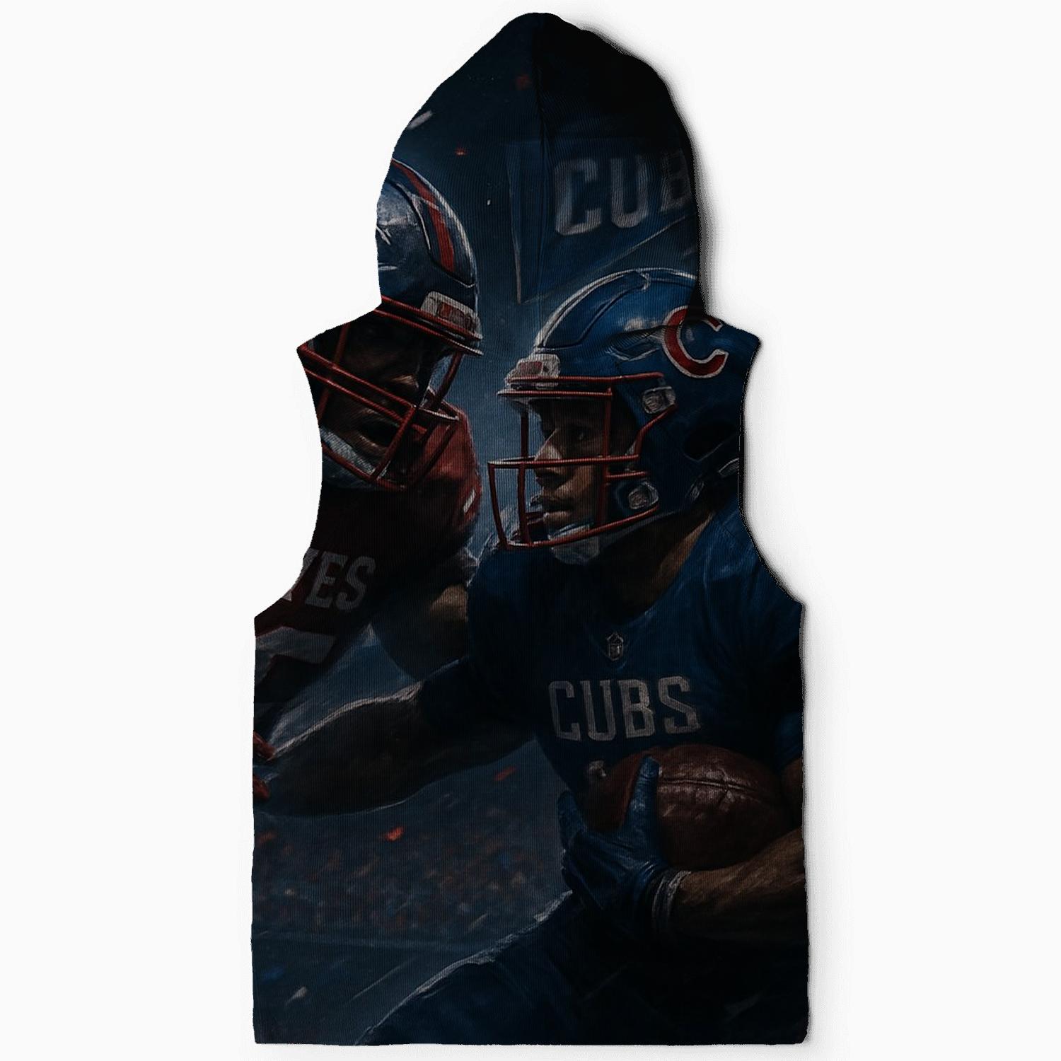 Gridiron Braves Cubs Stadium Showdown printed hoodies