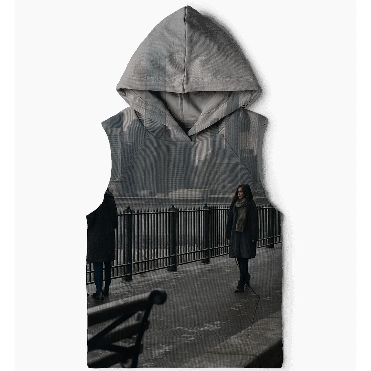 Winter Afternoon From Brooklyn Promenade heavyweight hoodies