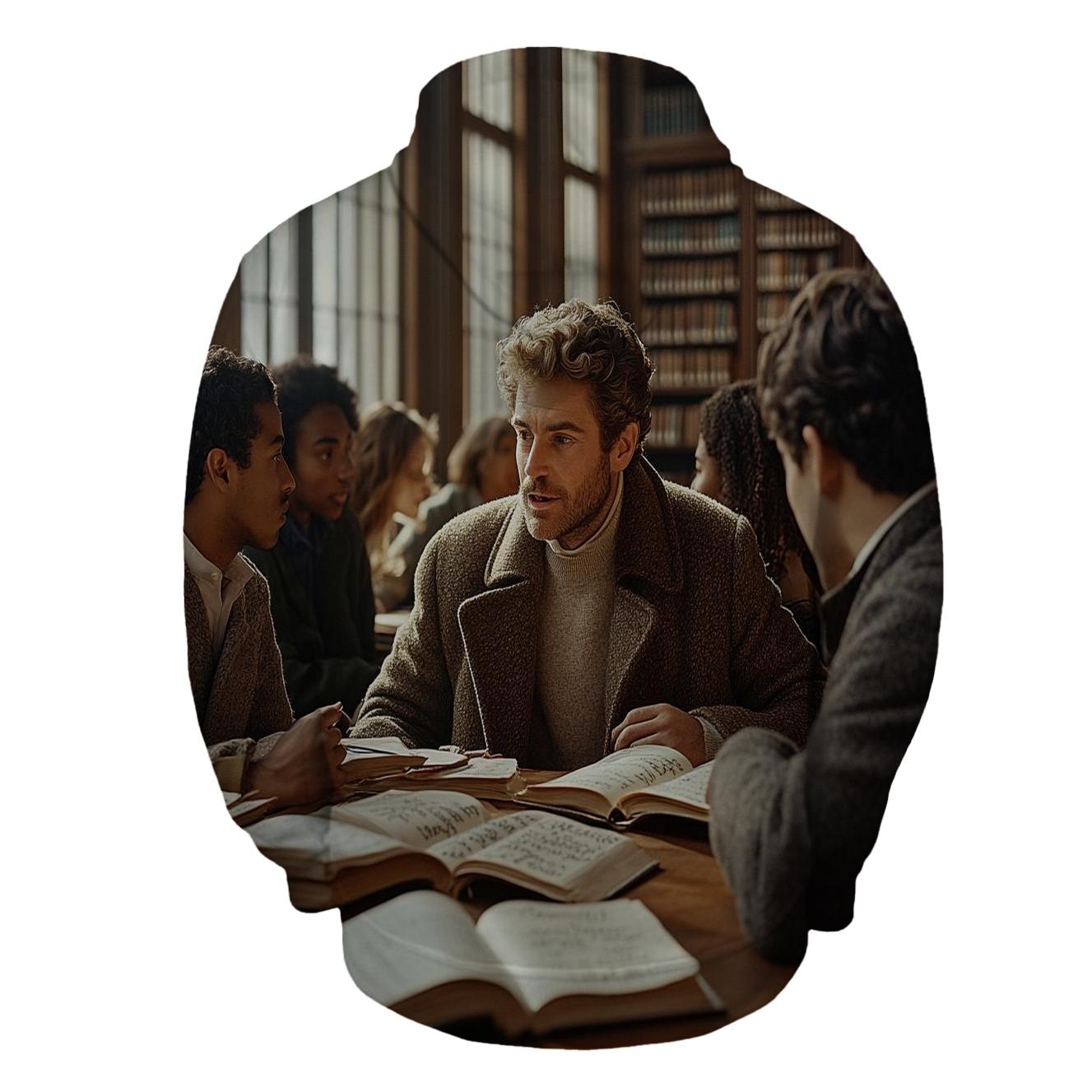 Library Conversation With Students pullover hoodies