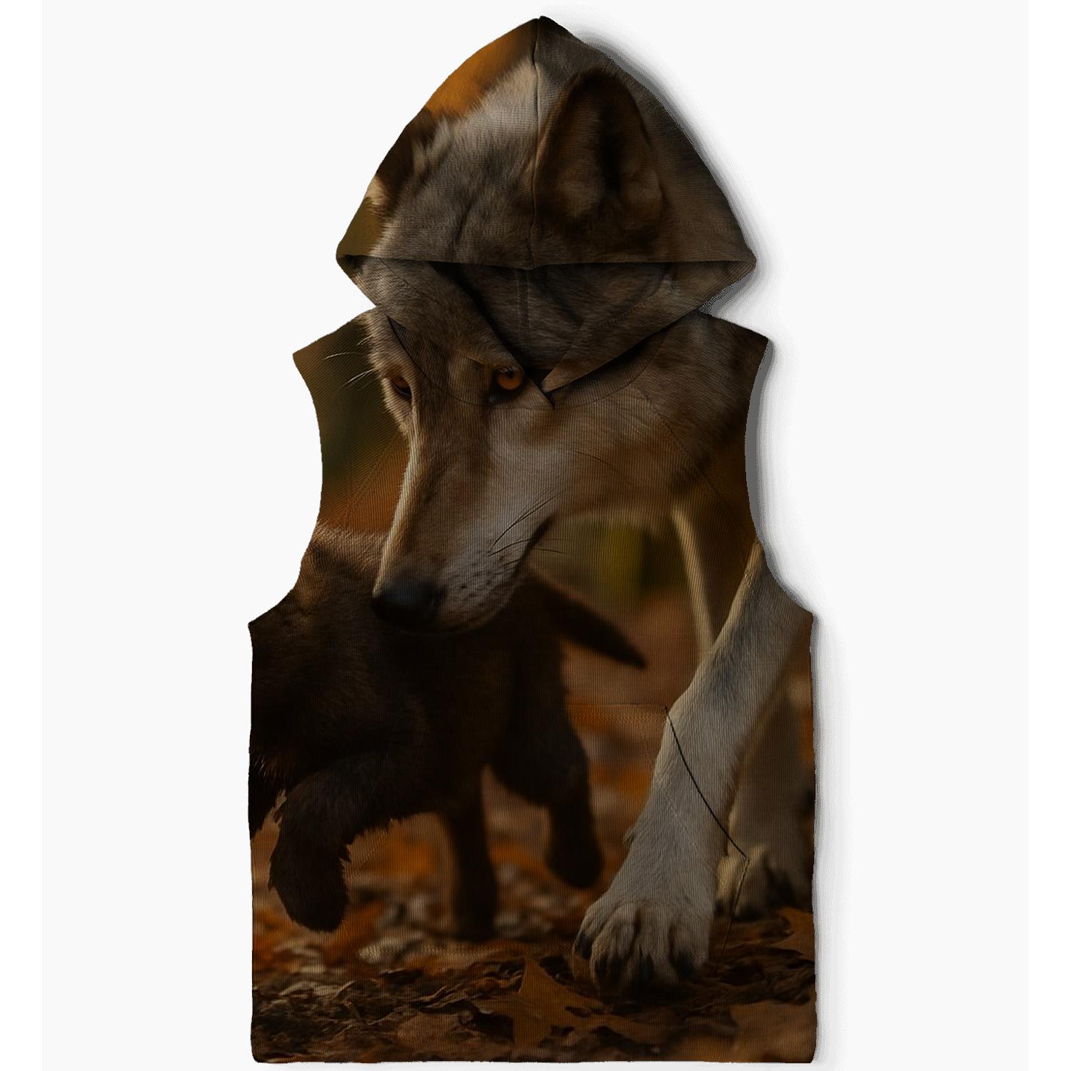 Forest Matriarch Teaching Pup graphic hoodies