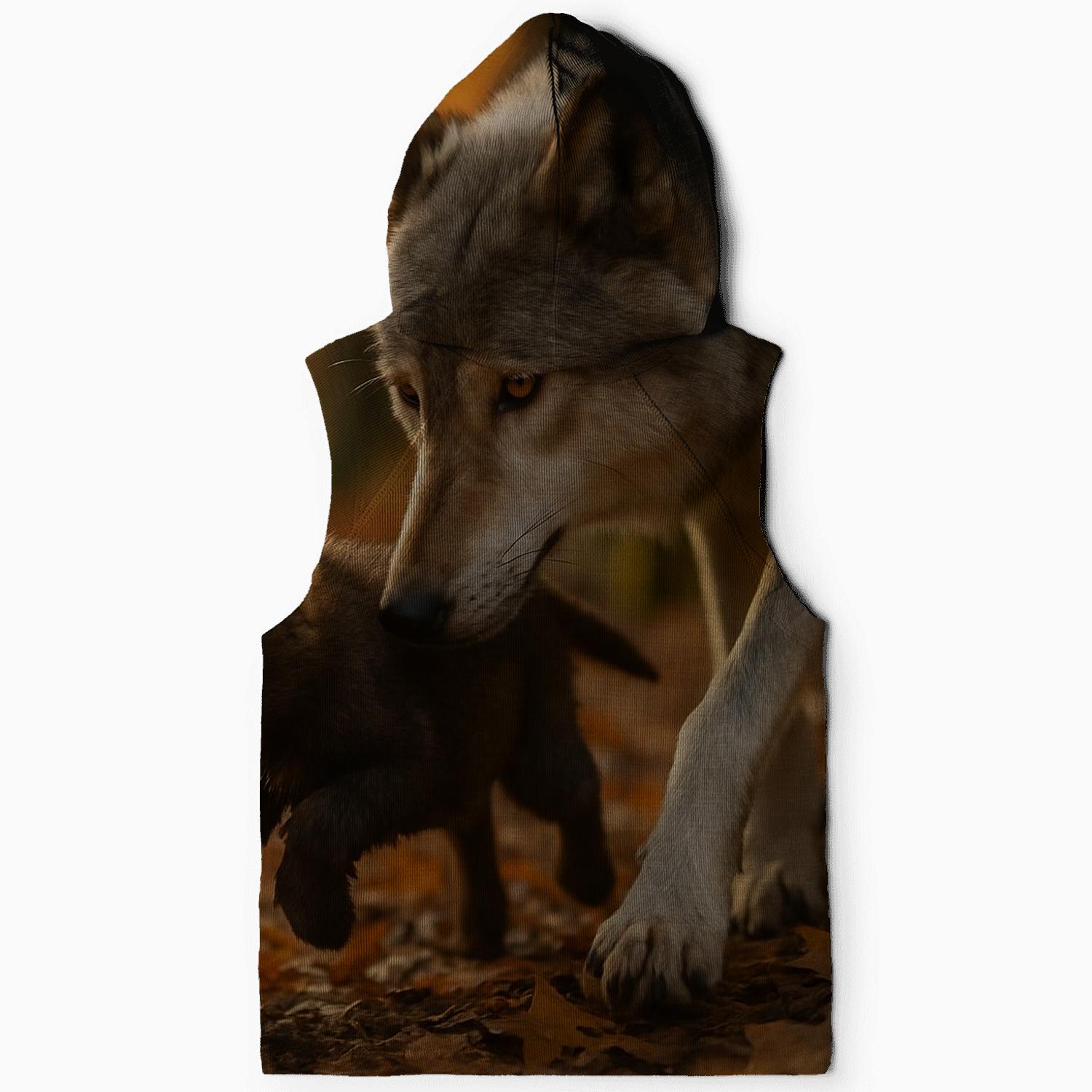 Forest Matriarch Teaching Pup graphic hoodies