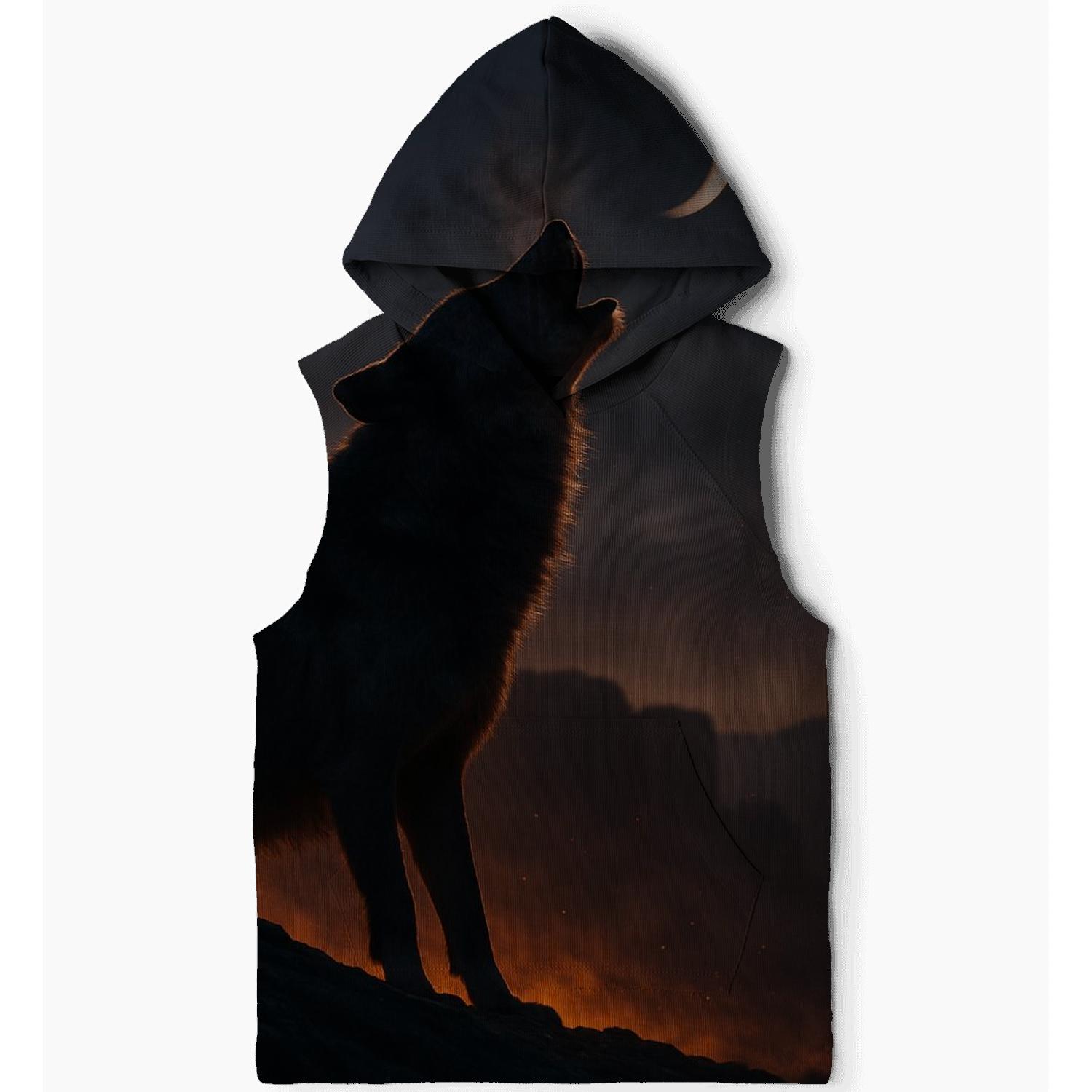 Volcanic Ridge Lone Howl printed hoodies