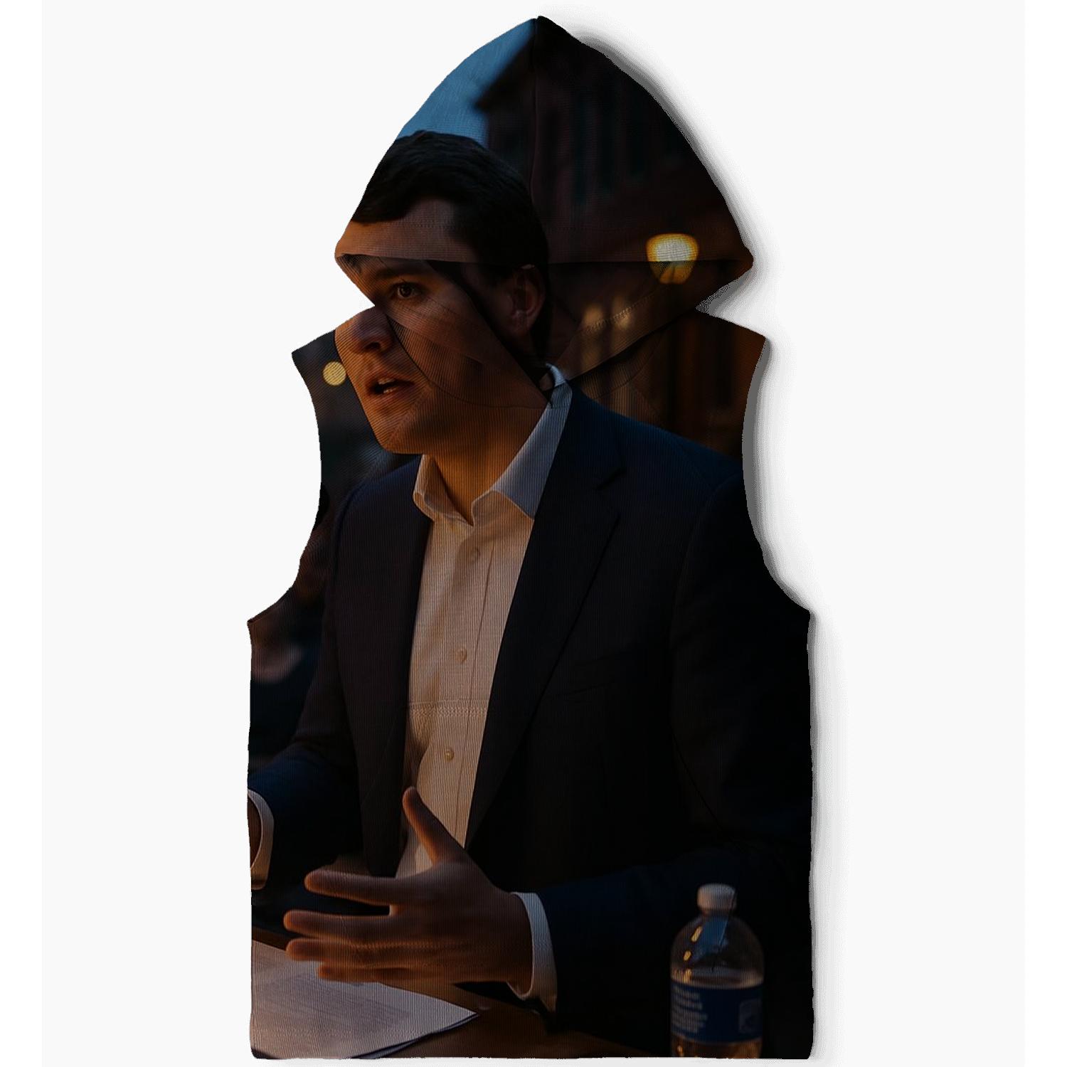 Small Town Evening Town Hall designer hoodies