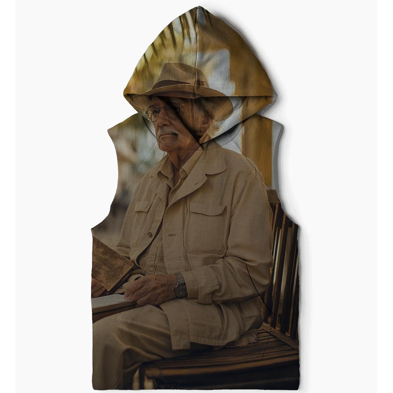 Graham Greene Reflecting In Havana Streets heavyweight hoodies