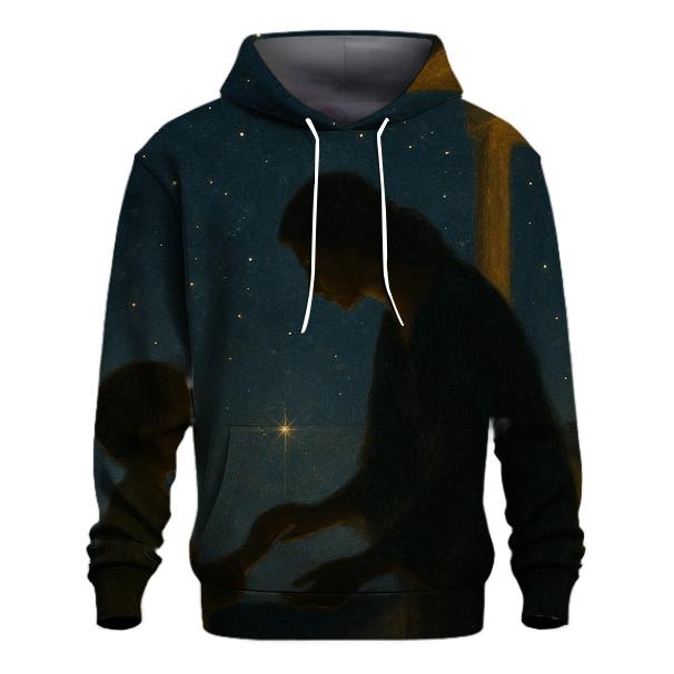 The Quiet Constellation Between Us embroidered hoodies