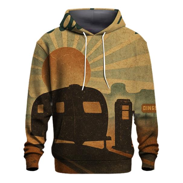 Sunset Route 66 Postcard custom hoodies