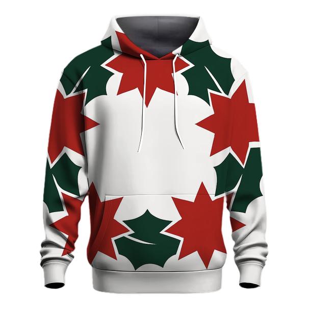 Radiant Starburst Wreath zip-up hoodies