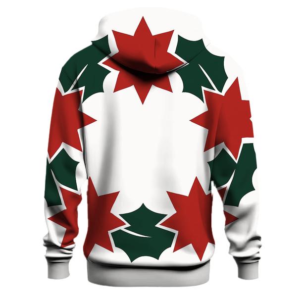 Radiant Starburst Wreath zip-up hoodies