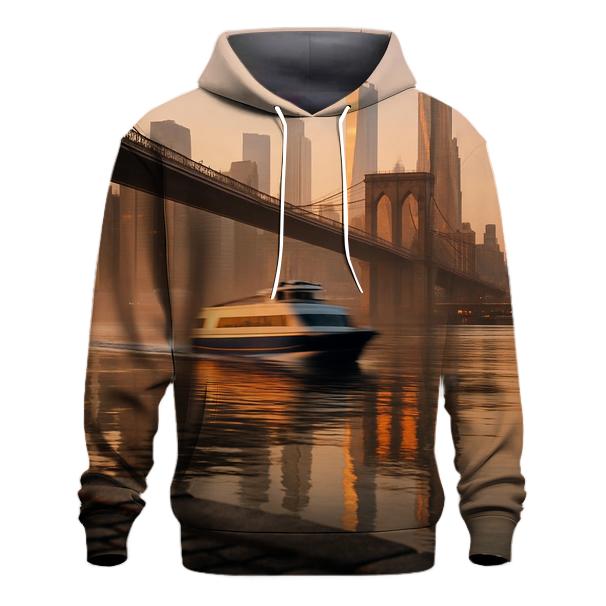Dawn Reflections On The East River printed hoodies