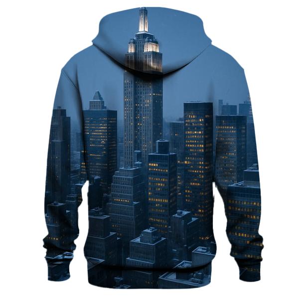 Winter Twilight Above Midtown graphic hoodies