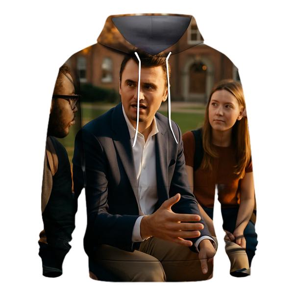 Campus Conversation With Charlie Kirk graphic hoodies