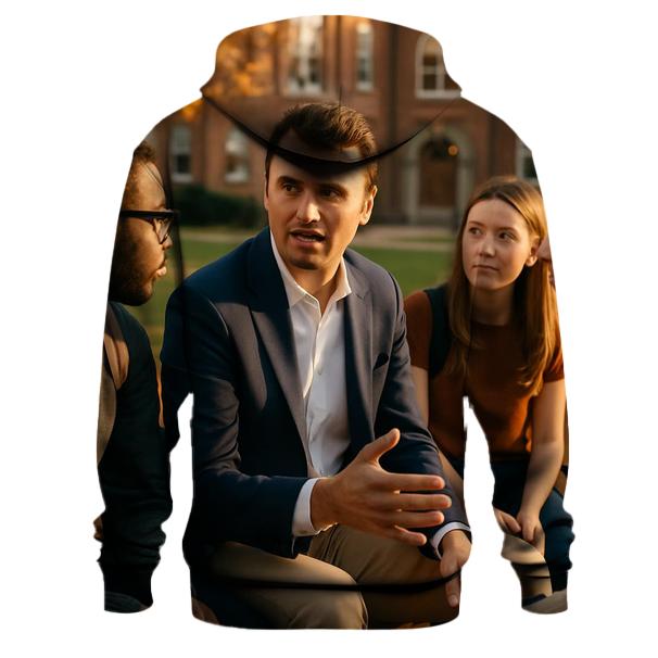Campus Conversation With Charlie Kirk graphic hoodies