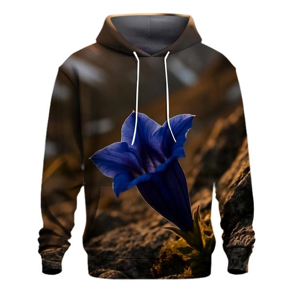 Alpine Gentian On Rocky Ledge designer hoodies