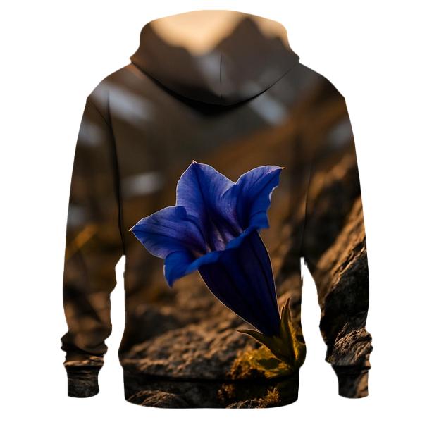 Alpine Gentian On Rocky Ledge designer hoodies