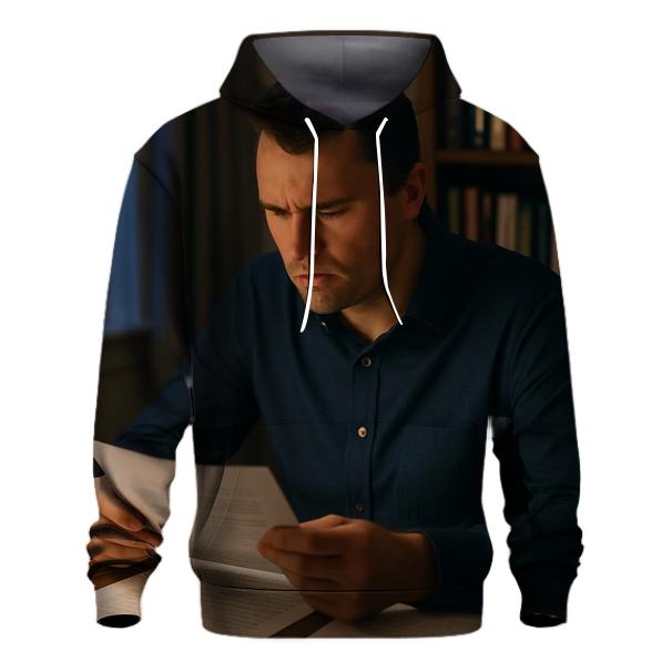 Quiet Reflection In Home Office graphic hoodies