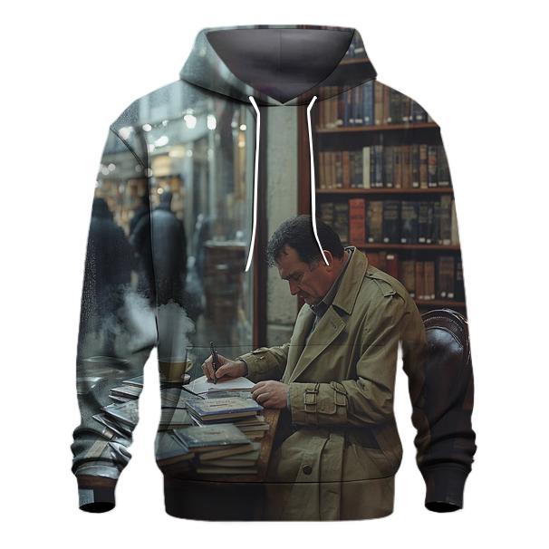 Bookshop Signing On A Rainy Morning pullover hoodies