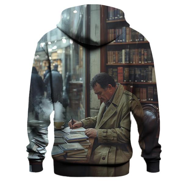 Bookshop Signing On A Rainy Morning pullover hoodies