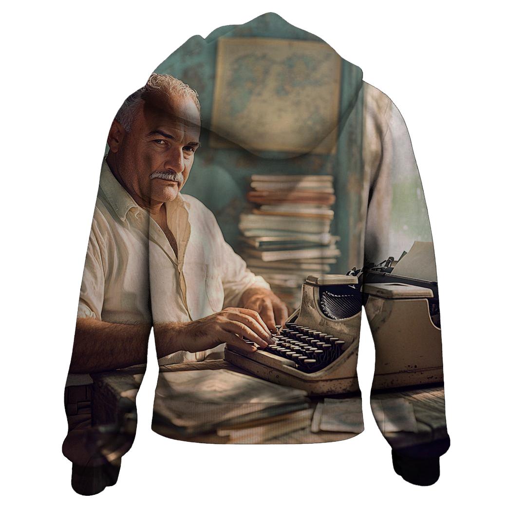 Writer At Havana Desk embroidered hoodies