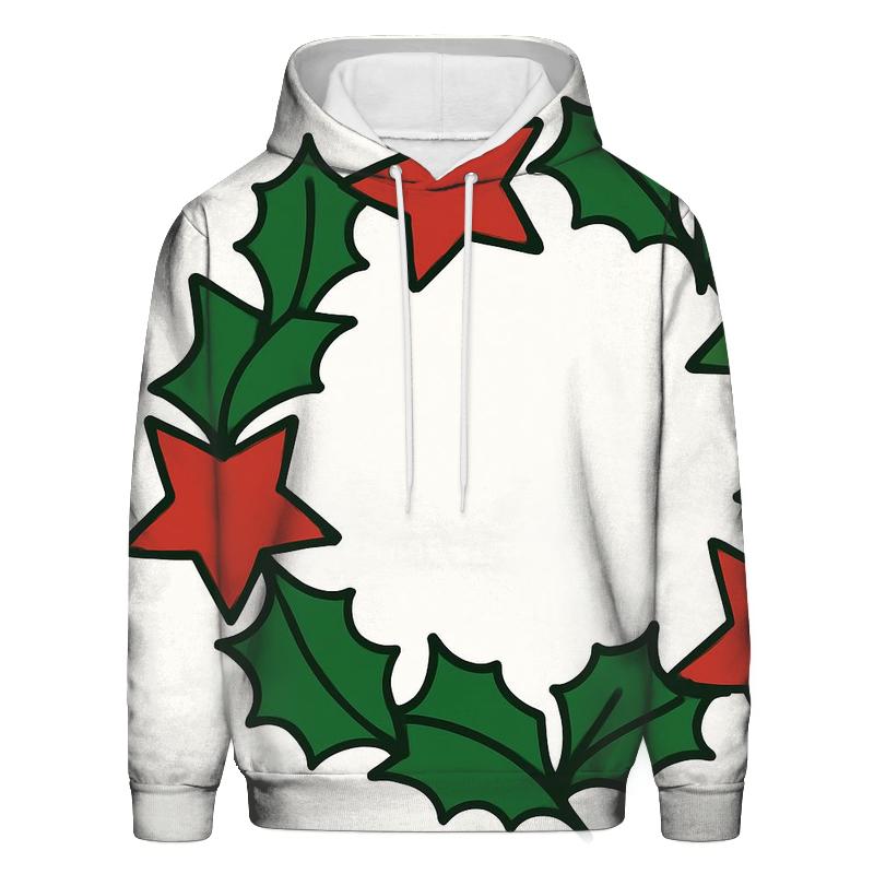 Starry Christmas Wreath Harmony designer hoodies