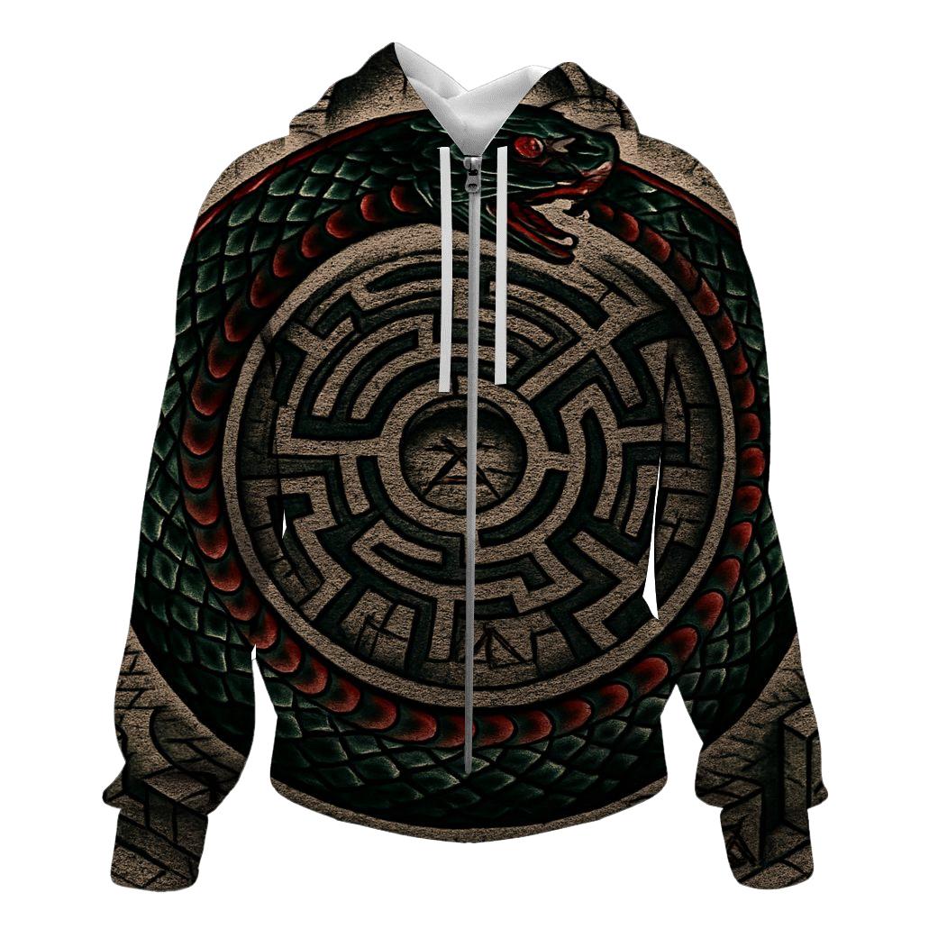 Eternal Serpent Labyrinth designer hoodies