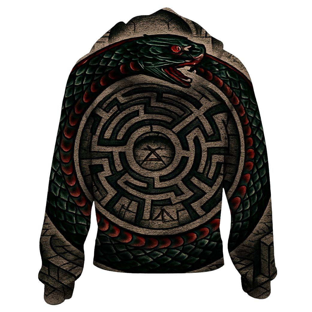 Eternal Serpent Labyrinth designer hoodies
