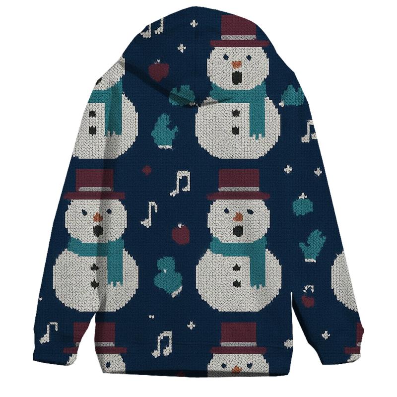 Pixel Snowman Carol Choir Design hoodie trends