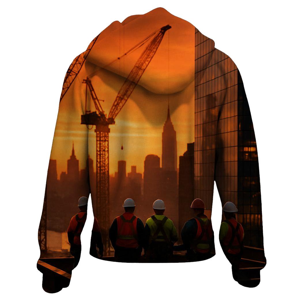 Sunset Construction Ballet Hudson Yards heavyweight hoodies