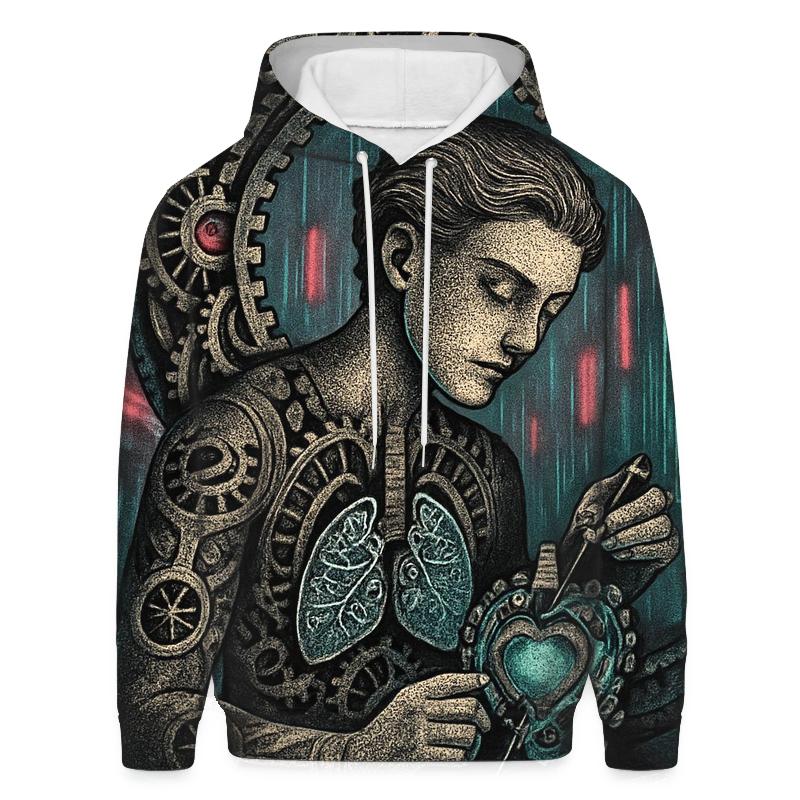 Neon Ouroboros Mechanist designer hoodies