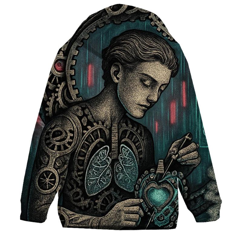 Neon Ouroboros Mechanist designer hoodies